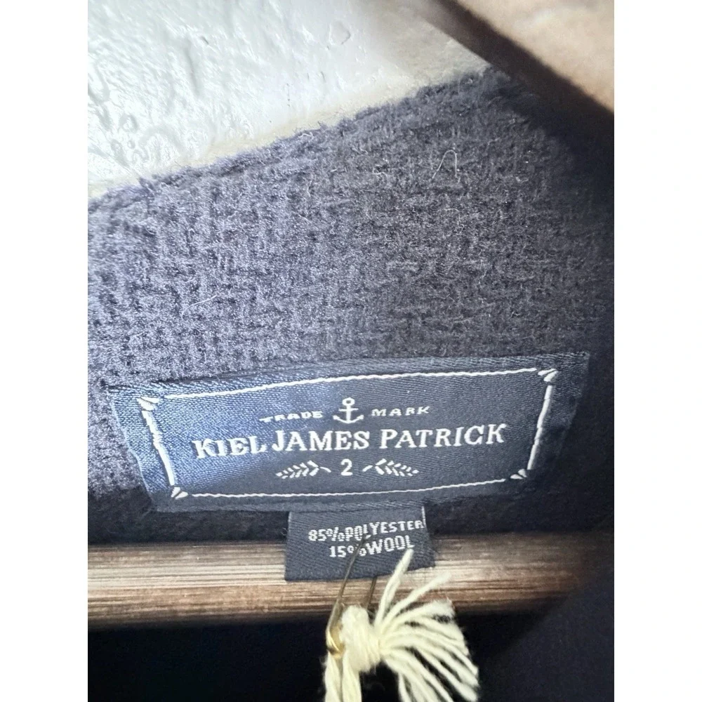 Kiel James Patrick Womens Size 2 Navy Belted Sheath Dress Wool Blend NWT - Picture 8 of 12